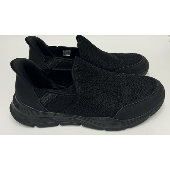 Skechers Equalizer 4.0 Swift Fit Men's 9 Hands Free Slip-On Shoes 16997S Black - Picture 1 of 9